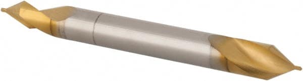 Hertel - #4/0 Plain Cut 60° Incl Angle High Speed Steel Combo Drill & Countersink - Makers Industrial Supply