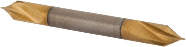 Hertel - #5/0 Plain Cut 60° Incl Angle High Speed Steel Combo Drill & Countersink - Makers Industrial Supply