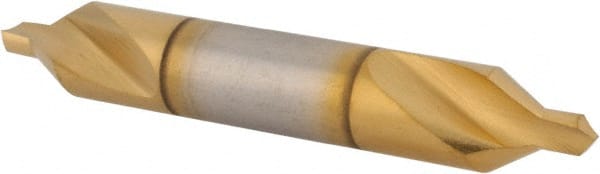 Hertel - #4 Plain Cut 60° Incl Angle High Speed Steel Combo Drill & Countersink - Makers Industrial Supply