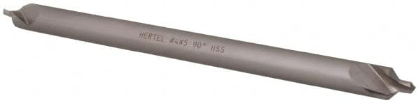 Hertel - #4 Plain Cut 90° Incl Angle High Speed Steel Combo Drill & Countersink - Makers Industrial Supply