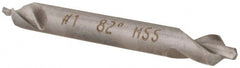 Hertel - #1 Plain Cut 82° Incl Angle High Speed Steel Combo Drill & Countersink - Makers Industrial Supply