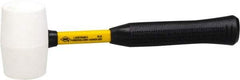 NUPLA - 1 Lb Head Soft Face Rubber Hammer - 13" OAL, 13" Long Fiberglass Handle with Grip - Makers Industrial Supply