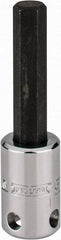 Proto - 3/8" Drive, 9mm Hex Bit Socket - 2-23/32" OAL, 1-5/8" Bit Length, Tethered - Makers Industrial Supply