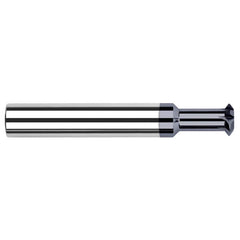 Harvey Tool - 3/16° 3/16" Cut Diam, 0.103" Cut Width, 3/16" Shank, Solid Carbide Double-Angle Cutter - Exact Industrial Supply