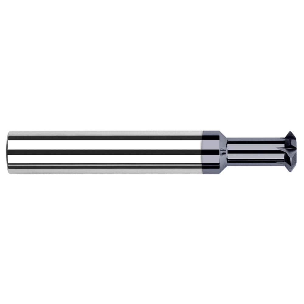 Harvey Tool - 1/4° 1/4" Cut Diam, 0.084" Cut Width, 1/4" Shank, Solid Carbide Double-Angle Cutter - Exact Industrial Supply