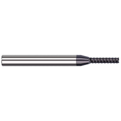 Square End Mill: 0.0551'' Dia, 0.2756'' LOC, 5 Flutes, Solid Carbide Single End, AlTiN Finish, 44 ° Variable Helix, RH Cut, RH Flute