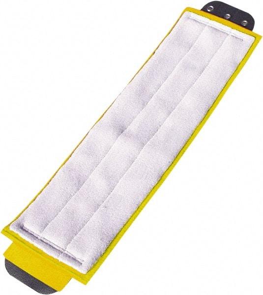 Unger - 1" Yellow Head Band, Large Microfiber Loop End Mop Pad - 4 Ply, Quick Change Connection, Use for General Purpose - Makers Industrial Supply