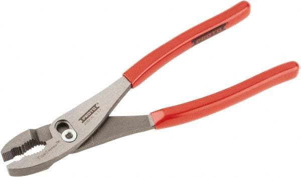 Proto - 10" OAL, 2-11/64" Jaw Length, 1-13/32" Jaw Width, Slip Joint Combination Pliers - 2 Positions, Serrated Jaw, Regular Nose Head, Standard Tool - Makers Industrial Supply