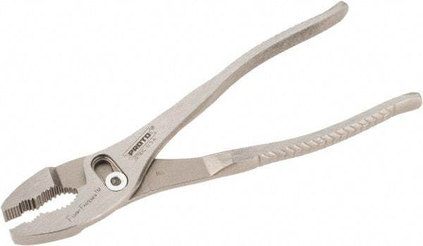 Proto - 8" OAL, 2-3/32" Jaw Length, 1-5/16" Jaw Width, Slip Joint Combination Pliers - 2 Positions, Serrated Jaw, Regular Nose Head, Standard Tool - Makers Industrial Supply