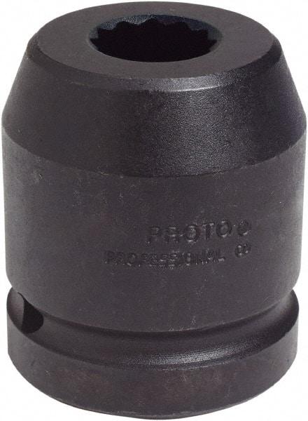 Proto - 1" Drive 1-7/8" Standard Impact Socket - 12 Points, 2-13/16" OAL - Makers Industrial Supply