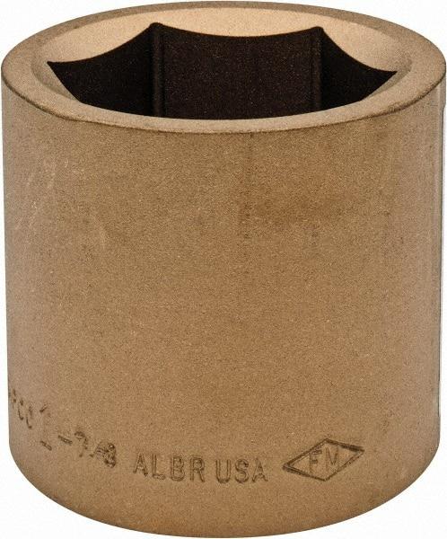 Ampco - 1-7/8", 3/4" Drive, Standard Hand Socket - 6 Points, 2-9/16" OAL, Aluminum Bronze - Makers Industrial Supply