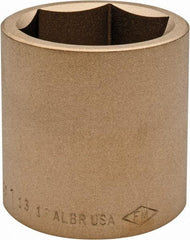 Ampco - 1-13/16", 3/4" Drive, Standard Hand Socket - 6 Points, 2-9/16" OAL, Aluminum Bronze - Makers Industrial Supply