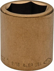 Ampco - 1-9/16", 3/4" Drive, Standard Hand Socket - 6 Points, 2-1/4" OAL, Aluminum Bronze - Makers Industrial Supply