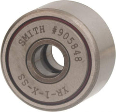 Accurate Bushing - 7/8" Roller Diam x 1/2" Width, Sealed Yoke Cam Follower - Stainless Steel, 0.56" OAL, 1,160 Lb Dynamic Cap - Makers Industrial Supply