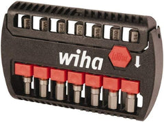 Wiha - 7 Piece, Bit Set - 5/32 to 1/4", 4 to 6mm Hex, Hex Point - Makers Industrial Supply