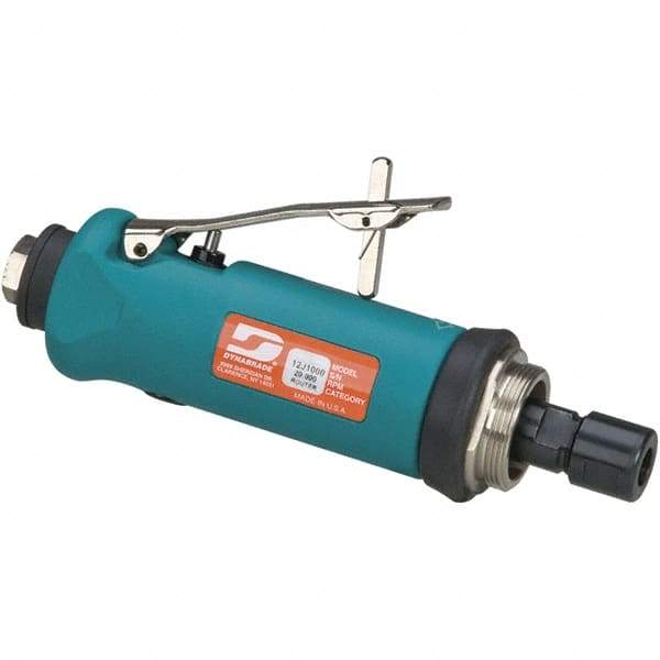 Dynabrade - 1/4 Inch Collet, 0.7 hp, 20,000 RPM Compact Router Motor - 1/4 NPT Inlet, 90 psi Air Pressure, 38 CFM - Makers Industrial Supply