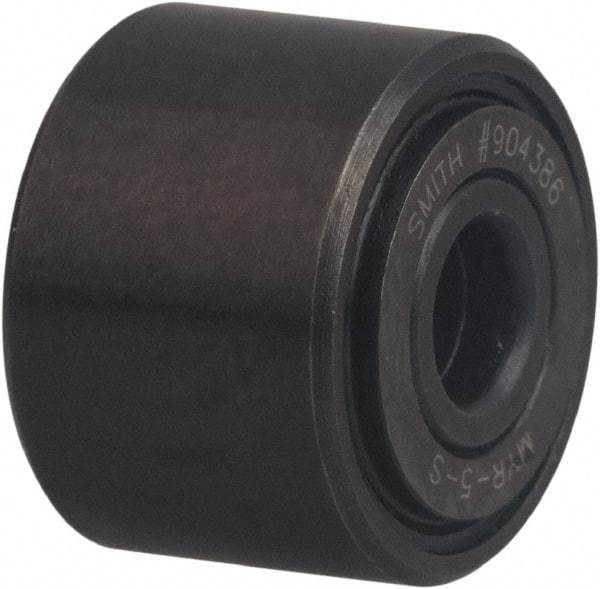 Accurate Bushing - 20mm Bore, 20mm Roller Diam x 47mm Width, Carbon Steel Sealed Yoke Cam Follower - 28,000 N Dynamic Load Capacity - Makers Industrial Supply