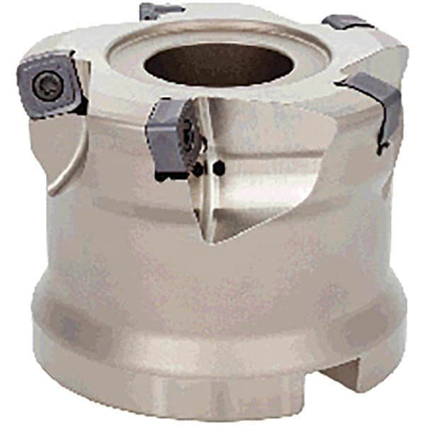 Tungaloy - 4" Cut Diam, 1-1/2" Arbor Hole, Indexable High-Feed Face Mill - Makers Industrial Supply