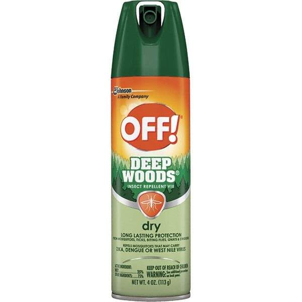 OFF! - 4 oz 25% DEET Aerosol Spray - For Mosquitoes, Ticks, Biting Flies, Gnats, Chiggers - Makers Industrial Supply