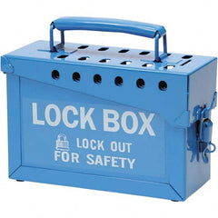 Brady - Group Lockout Boxes Portable or Wall Mount: Portable Maximum Number of Padlocks: 13 - Makers Industrial Supply