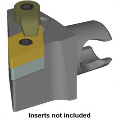 Kennametal - Right Hand Cut, Size KM20, DN.. Insert Compatiblity, Modular Turning & Profiling Cutting Unit Head - 12.5mm Ctr to Cutting Edge, 25mm Head Length, Series KM Mini - Makers Industrial Supply