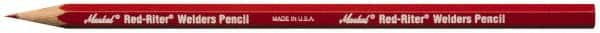 Markal - Red Welders Pencil - Sharpen with Pencil Sharpener Tip - Makers Industrial Supply