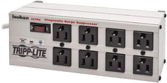 Tripp-Lite - 8 Outlets, 120 VAC15 Amps, 25' Cord, Power Outlet Strip - Floor, Keyhole Mount, 5-15 NEMA Configuration, 3-1/2" Strip - Makers Industrial Supply