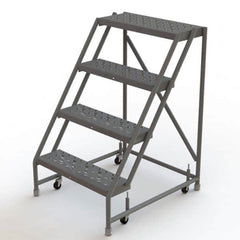 TRI-ARC - Rolling & Wall Mounted Ladders & Platforms Type: Rolling Warehouse Ladder Style: Rolling Platform Ladder - Makers Industrial Supply