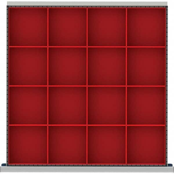 LISTA - 16-Compartment Drawer Divider Layout for 3.15" High Drawers - Makers Industrial Supply