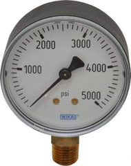 Wika - 2-1/2" Dial, 1/4 Thread, 0-5,000 Scale Range, Pressure Gauge - Lower Connection Mount, Accurate to 3-2-3% of Scale - Makers Industrial Supply