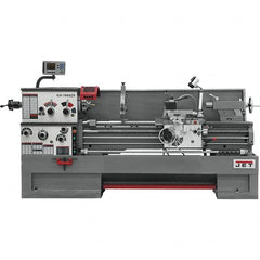 Jet - 16" Swing, 60" Between Centers, 230 Volt, Triple Phase Engine Lathe - 7MT Taper, 7-1/2 hp, 25 to 1,800 RPM, 3-1/8" Bore Diam, 40" Deep x 48" High x 116-1/2" Long - Makers Industrial Supply