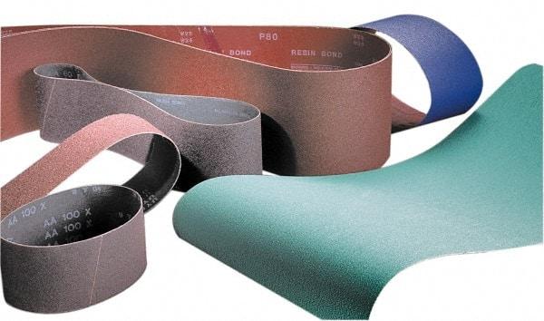 Made in USA - 3" Wide x 24" OAL, 80 Grit, Silicon Carbide Abrasive Belt - Silicon Carbide, Medium, Coated, X/Y Weighted Cloth Backing, Wet/Dry, Series S181 - Makers Industrial Supply