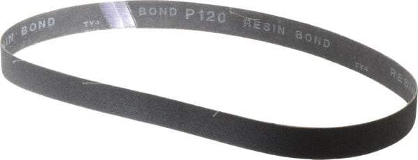 Made in USA - 1" Wide x 30" OAL, 120 Grit, Silicon Carbide Abrasive Belt - Silicon Carbide, Fine, Coated, X/Y Weighted Cloth Backing, Wet/Dry, Series S181 - Makers Industrial Supply