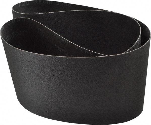 Made in USA - 6" Wide x 48" OAL, 120 Grit, Silicon Carbide Abrasive Belt - Silicon Carbide, Fine, Coated, X/Y Weighted Cloth Backing, Wet/Dry, Series S181 - Makers Industrial Supply