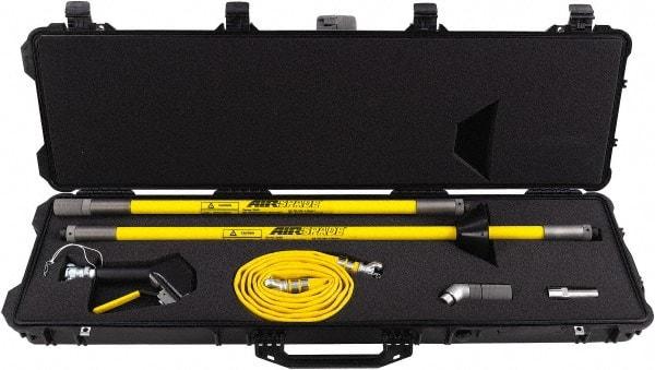 Guardair - Air-Spade Utility/Construction Blow Gun Kit - 3/4 NPT Inlet, 120 Max psi, Fiberglass Hose - Makers Industrial Supply