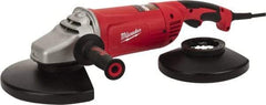 Milwaukee Tool - 7 & 9" Wheel Diam, 6,000 RPM, Corded Angle & Disc Grinder - 5/8-11 Spindle, 120 Volts, 15 Amps, Front Exhaust - Makers Industrial Supply