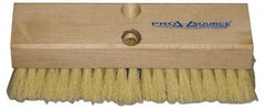 PRO-SOURCE - 2" Bristle Length, Polypropylene Scrub Brush - 10" OAL, Tapered Handle, Hardwood Block - Makers Industrial Supply