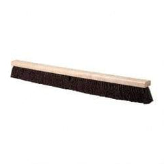 PRO-SOURCE - 36" Heavy Duty Palmyra Push Broom - 4" Bristle Length, Wood Block, Bolt-On Handle Connection, Handle Sold Separately - Makers Industrial Supply