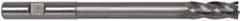 Hertel - 3/4", 2" LOC, 3/4" Shank Diam, 8-1/4" OAL, 4 Flute, High Speed Steel Square End Mill - Single End, TiN Finish, Right Hand Cut - Makers Industrial Supply