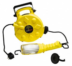 Bayco - 120 Volt, 26 Watt, Electric, Fluorescent Portable Handheld Work Light - 50' Cord, 1 Head, 1,800 Lumens, Polypropylene, 384mm Long x 351mm Wide x 135mm High - Makers Industrial Supply