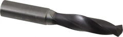 Accupro - 13mm 140° Solid Carbide Jobber Drill - AlTiN Finish, Right Hand Cut, Spiral Flute, Straight Shank, 100mm OAL, Notched Point - Makers Industrial Supply