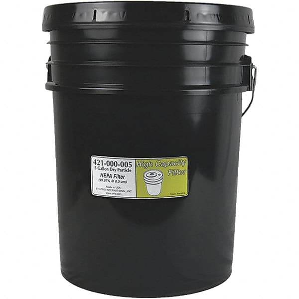 Atrix - High Capacity HEPA Filter Bucket - 5 Gal filter, HEPA (99.97% efficient @ .3 micron) - Makers Industrial Supply