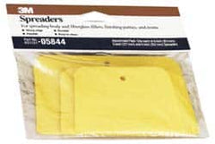 3M - Assorted Spreaders for Body Fillers & Finishing Putties - Plastic - Makers Industrial Supply