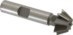 Value Collection - 3/4" Diam x 5/16" Width of Cut, 60° Included Angle, Shank Connection, Cobalt Single Angle Cutter - 3/8" Shank Diam, 2-1/8" Overall Length, Right Hand Cut, Uncoated - Makers Industrial Supply