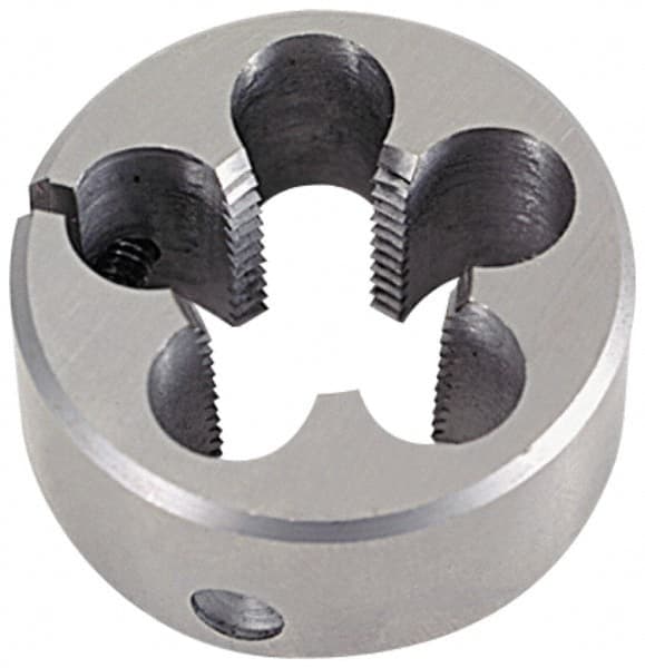 Interstate - 1-1/2 - 11-1/2 NPT Thread, Round Pipe Die - 3" Outside Diam, High Speed Steel - Exact Industrial Supply