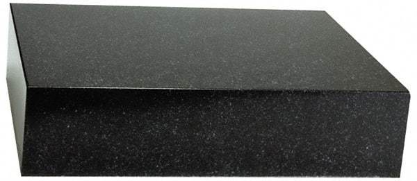 Value Collection - 12" Long x 12" Wide x 3" Thick, Granite Inspection Surface Plate - B Toolroom Grade, 0.0001" Unilateral Tolerance - Makers Industrial Supply