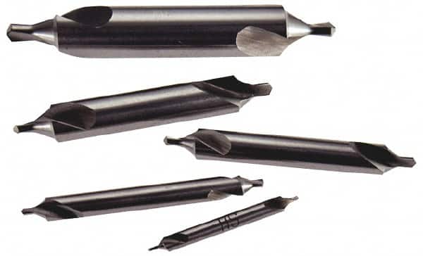 Keo - 5 Piece, #11 to 15, Bell Edge, High Speed Steel Combo Drill & Countersink Set - 60° Incl Angle - Makers Industrial Supply