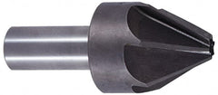 Interstate - 3/16" Head Diam, 3/16" Shank Diam, 6 Flute 60° Cobalt Countersink - Makers Industrial Supply