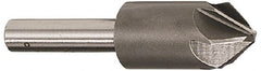 Interstate - 1" Head Diam, 1/2" Shank Diam, 6 Flute 60° Cobalt Countersink - Makers Industrial Supply