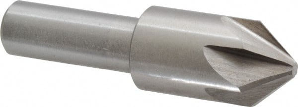 Interstate - 3/4" Head Diam, 1/2" Shank Diam, 6 Flute 82° Cobalt Countersink - Makers Industrial Supply